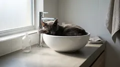 Perché ai gatti piace dormire nella vasca da bagno: 5 motivi e 3 segnali di allarme