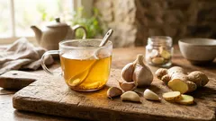 Tisana all’aglio: come prepararla in 10 minuti con limone, zenzero e miele